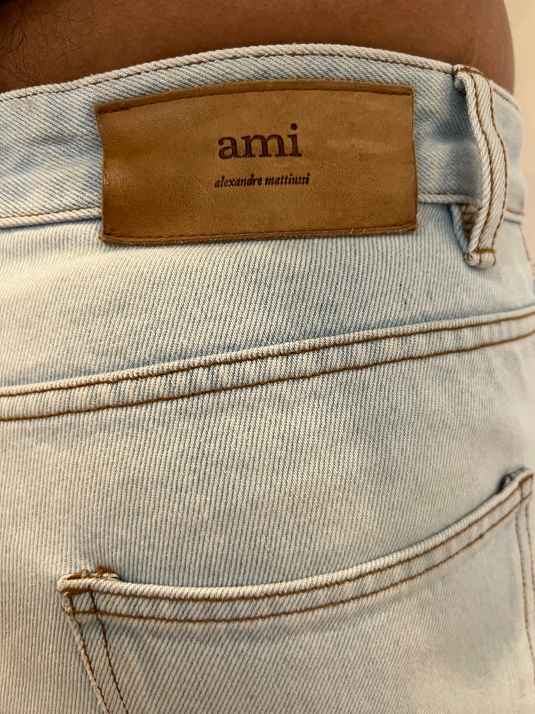 Ami Alexandre Mattiussi Light Wash Slim Jeans